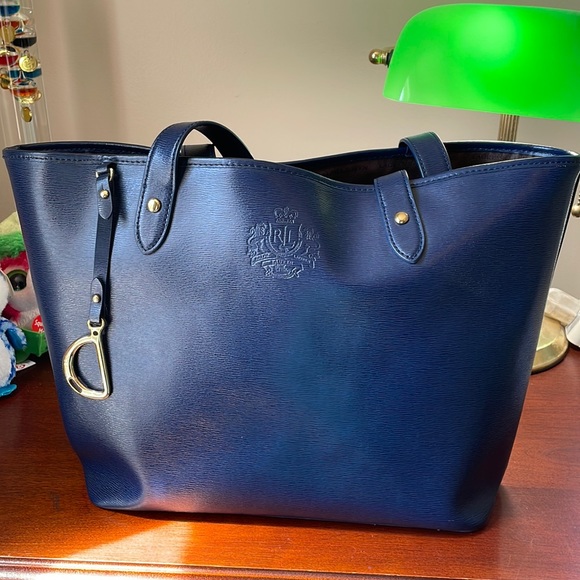 Ralph Lauren Bags Lauren By Ralph Lauren Faux Leather Tote Poshmark